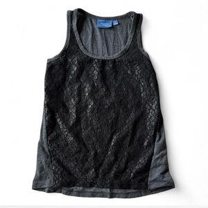 Women's Black Lace Tank Top